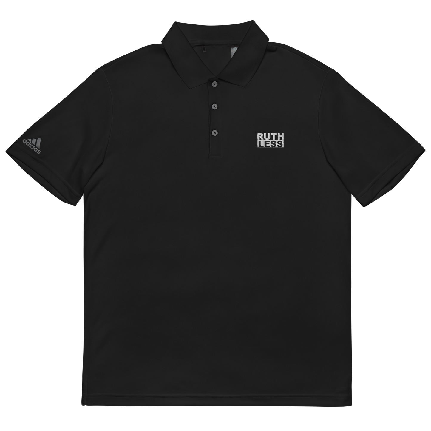 Black Ruthless Adidas performance polo shirt